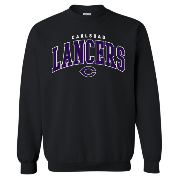 CHS Lancers Arched Pullover Sweatshirt - Black Thumbnail