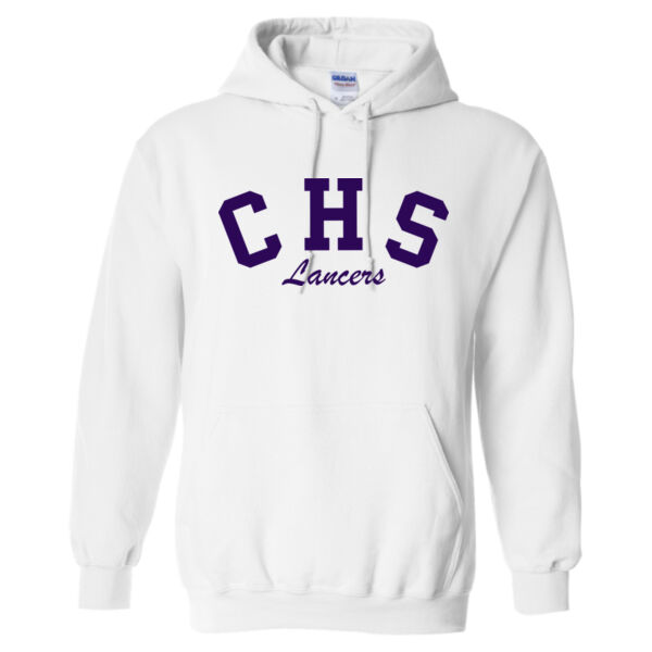 CHS Lancers Script Pullover Hoodie - White Thumbnail