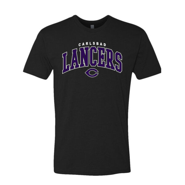 CHS Lancers Arched T-Shirt - Black Thumbnail