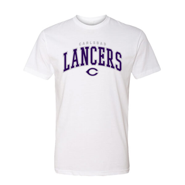 CHS Lancers Arched T-Shirt - White Thumbnail